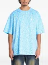 A Bathing Ape Pattern T-shirt In Blue