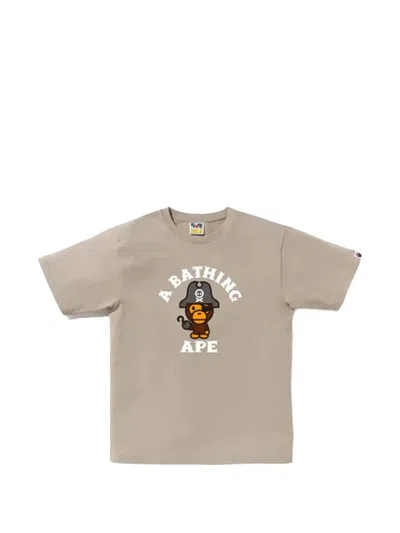 A Bathing Ape Pirate Nagano T-shirt In Neutral