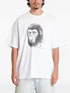 A Bathing Ape Pixel Comic Ape Head T-shirt In White