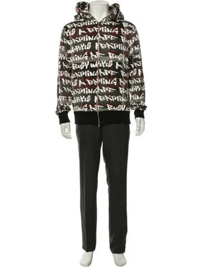 Pre-owned A Bathing Ape Plaid Print Jacket In Black