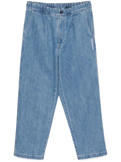 A Bathing Ape Jeans Mit Falten In Blau