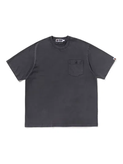 A Bathing Ape Pocket-detail T-shirt In Gray