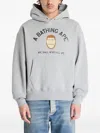 A Bathing Ape Polygon Ape Head Hoodie In Gray