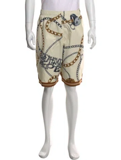 Pre-owned A Bathing Ape Printed Athletic Shorts In Neutral