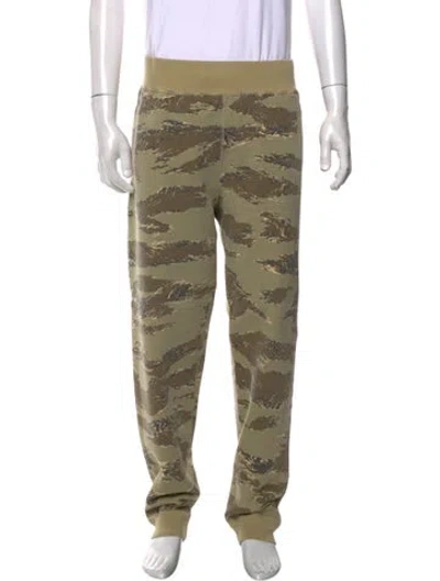 Pre-owned A Bathing Ape Printed Cargo Pants In Green
