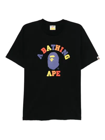 A Bathing Ape T-shirt Mit Print In Black