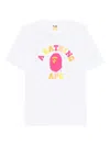 A Bathing Ape T-shirt Mit Print In White