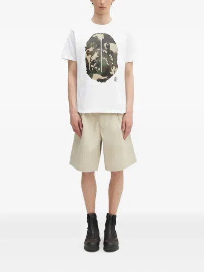 A Bathing Ape Printed T-shirt In White