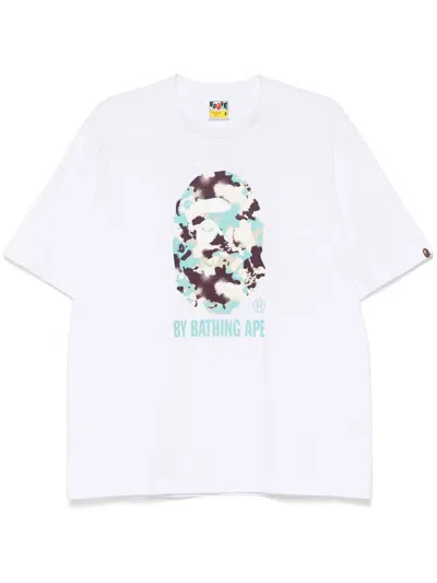 A Bathing Ape T-shirt Mit Print In Weiss