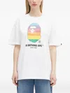 A Bathing Ape Rainbow-embellished T-shirt In Multi