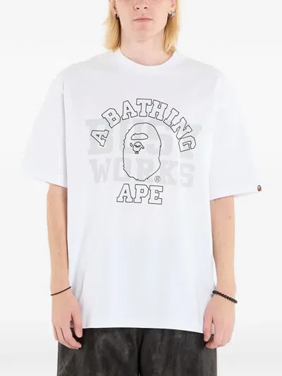 A Bathing Ape Relaxed-fit T-shirt In White