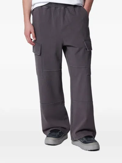 A Bathing Ape Mens Charcoal Cargo Patch-pocket Cotton Jogging Bottoms In Black