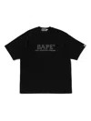 A Bathing Ape Rhinestone-embellished Logo T-shirt In Blue