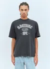 A Bathing Ape Rhinestone Logo T-shirt In Grey