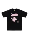 Shop A Bathing Ape Sakura Face T-shirt In Black
