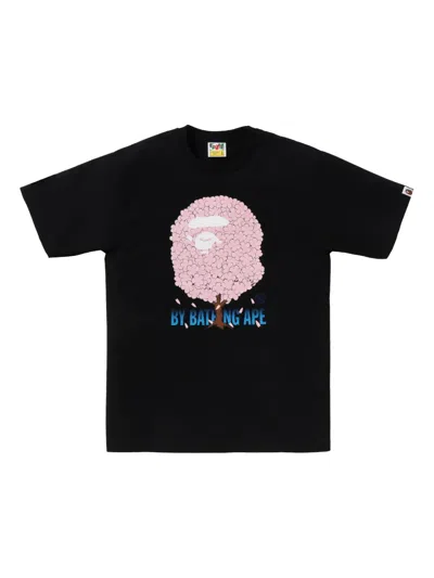 A Bathing Ape Sakura T-shirt In Black