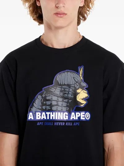 A Bathing Ape Samurai T-shirt In Black