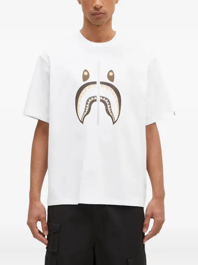 A Bathing Ape Shark #2 T-shirt In White