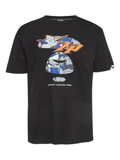 Pre-owned A Bathing Ape Shark Ape Head T-shirt