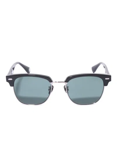 A Bathing Ape Shark-detail Sunglasses In Black
