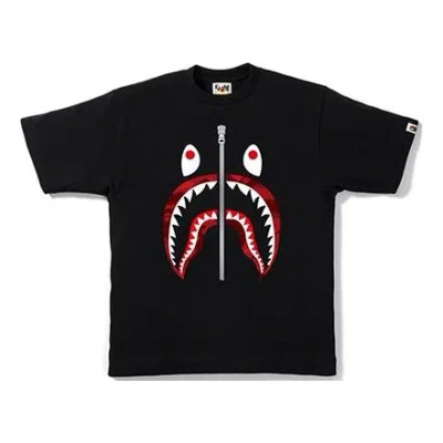A Bathing Ape Shark Face Tee 'black'