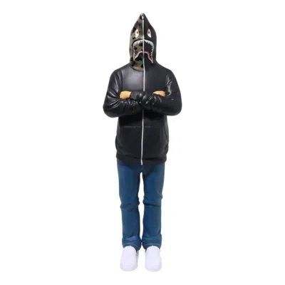 A Bathing Ape Shark Figure 'black' In Transparent