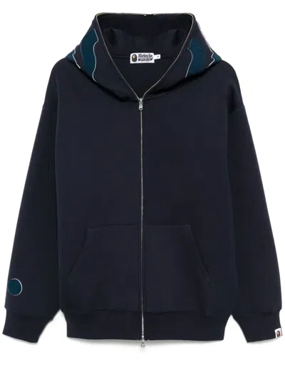 A Bathing Ape Shark Full-zip Hoodie In Blue