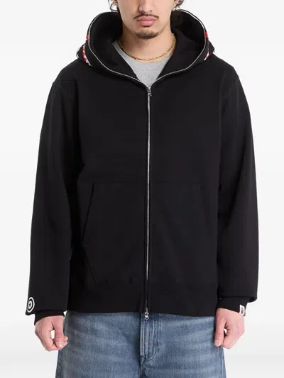 A Bathing Ape Shark Full-zip Hoodie In Black