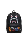 A Bathing Ape Shark-graphic Backpack In Black
