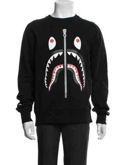 Pre-owned A Bathing Ape Shark Graphic Print In Black