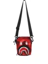 A Bathing Ape Shark-head Messenger Bag In Red