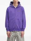 A Bathing Ape Shark-hooded Zip-up Sweatshirt In Purple