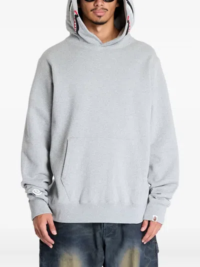 A Bathing Ape Shark Hoodie In Gray
