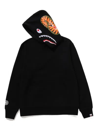 A Bathing Ape Shark Hoodie In Black