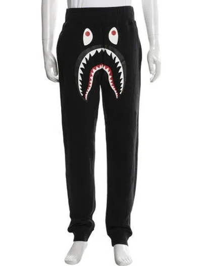 Pre-owned A Bathing Ape Shark Joggers In Black