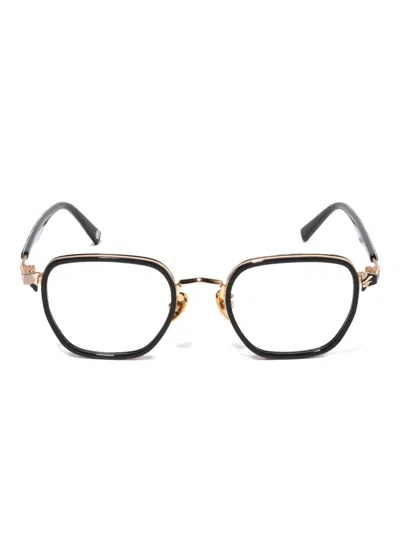 A Bathing Ape Shark-motif Round Glasses In Black