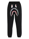 A Bathing Ape Shark-motif Track Pants In Black
