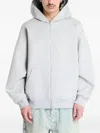 A Bathing Ape Shark-pattern Full Zip Hoodie In Gray
