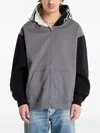 A Bathing Ape Shark-pattern Zip-up Hoodie In Gray