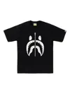 A Bathing Ape Shark-print T-shirt In Black