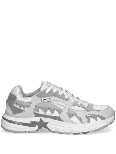 A Bathing Ape Shark Sta Sneakers In White