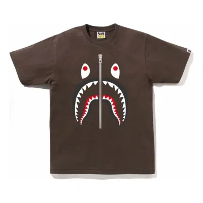 A Bathing Ape Shark T-shirt 'brown'