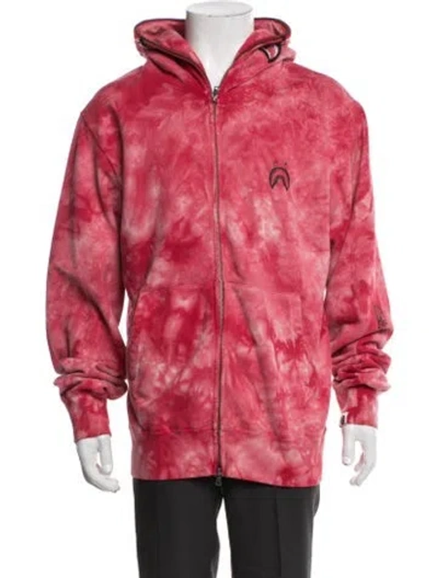 Pre-owned A Bathing Ape Shark Tie Dye Tie-dye Print Hoodie In Pink