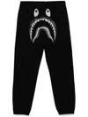 A Bathing Ape Shark Track Pants In Black