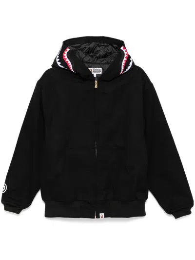 A Bathing Ape Shark Work Jacket In Black