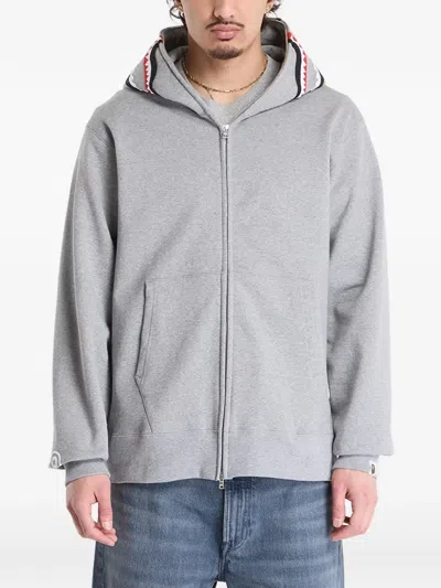 A Bathing Ape Shark Zip Hoodie In Gray