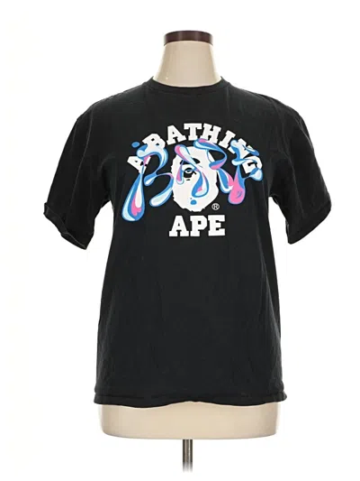 Pre-owned A Bathing Ape Short Sleeve T-shirt In Black