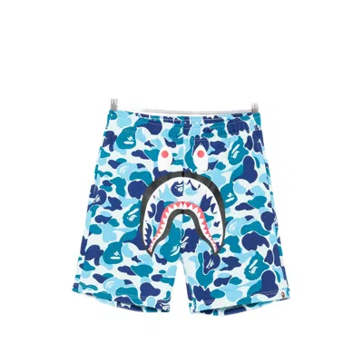 A Bathing Ape Shark Abc Camo Shorts In Multi