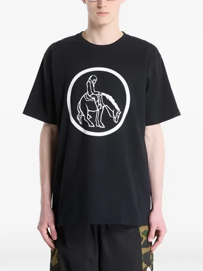 A Bathing Ape Simple Soldier Mil Patch T-shirt In Black