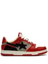 A Bathing Ape Sk8 Sta #1 L "red" Sneakers In Red